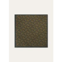 Loro Piana - Royal Paisley Foulard 60 Silk Twill Overdyed, Man, Indigo Eclipse/ Candy Corn, Size: NR