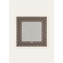 Loro Piana - Loro Piana Chaco Border Foulard 60 Silk Twill, Femme, Ivory Green Red, Taille: NR