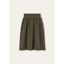 Loro Piana - La Plagne Skirt Cash Gg 5, Woman, Green Multicolour Melange, Size: L