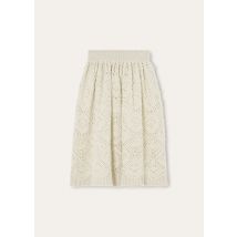Loro Piana - La Plagne Skirt Cash Gg 5, Woman, White Snow, Size: S