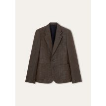 Loro Piana - Hedland Notch Sb Jacket Linen Wish Tattersall, Man, Blue Shades Tattersall, Size: 56