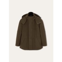 Loro Piana - Arwen Parka Melton Wish 3l Storm, Man, Green Haze Melange, Size: 54