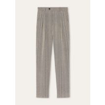 Loro Piana - Stafford Trousers Light Linen Chevron, Man, Brown/Natural Herringbone, Size: 58