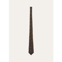 Loro Piana - Royal Paisley Tie 8 Silk Twill Overdyed, Man, Indigo Eclipse/ Candy Corn, Size: NR