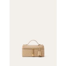 Loro Piana - Extra Bag L23 Ostrich Saddle Finish, Femme, Orix/Sun Gold, Taille: NR