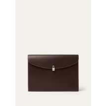 Loro Piana - Guardaroba Document Holder Saddle Leather, Homme, Dark chocolate Licorice/Antique Silver, Taille: NR