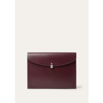 Loro Piana - Guardaroba Document Holder Saddle Leather, Homme, Oxblood/Antique Silver, Taille: NR