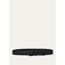 Loro Piana - Alsavel Belt Tender Calf, Man, Black, Size: 115