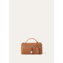 Loro Piana - Extra Bag L23 Nubuck Zibeline, Woman, Toffee/Antique Silver, Size: NR