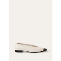 Loro Piana - Rebecca Cap Toe Ballerina Lux. Calf & Marble Effect, Woman, Dark Tortoise, Size: 41