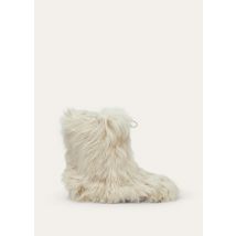 Loro Piana - Quinn Mid Boot Alpaca Suri, Woman, Cream, Size: 40