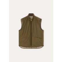 Loro Piana - Randy Quilted Vest Rev. Silk Tech Storm, Homme, Military Summer, Taille: 50