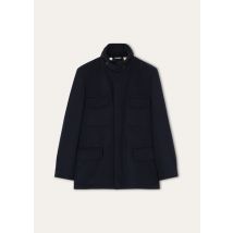 Loro Piana - Traveller Field Jacket Vicuna Storm, Man, Navy Blue, Size: 52
