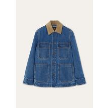 Loro Piana - Dean Field Jacket Denim Silk, Woman, Light Blue Wash, Size: 42