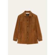Loro Piana - Maremma Jacket Portobello Suede, Man, Dark Brandy, Size: 48