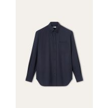 Loro Piana - Elia Button Down Shirt Gok Rain, Herren, Blue Navy, Größe: 43