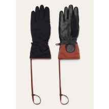 Loro Piana - Blue Sky Gloves Wind & Leather, Woman, Blue Navy, Size: S