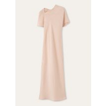 Loro Piana - Aina Dress Summer Linen Crepe Natte', Woman, Pink Feather, Size: 46