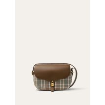 Loro Piana - Linn Bag Lp Tartan/rounded Leather, Femme, Green Cream/Orange/Sun Gold, Taille: NR