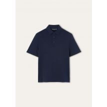 Loro Piana - Tremezzo Polo Rc Replica Sea Island Interlock, Man, Navy Blue, Size: L