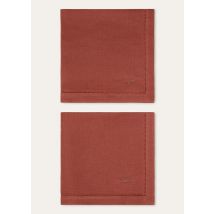Loro Piana - Set Of 2 Napkins Punti A Maglia Linen, Borioso, Größe: NR