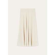 Loro Piana - Erika Skirt Plumetis, Woman, Creamy Vanilla, Size: 38