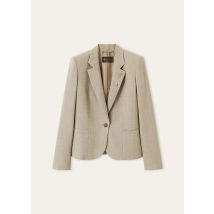 Loro Piana - Blazer Lindy, Damen, Beige Micro Texture, Größe: 44