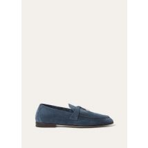 Loro Piana - Joan Charms Loafer Luxury Suede, Femme, Aegean Wave, Taille: 39