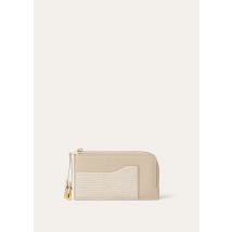 Loro Piana - Extra Zippouch W/cardholder Rndd Lthr/lizard, Woman, Light Travertine/Sun Gold, Size: NR