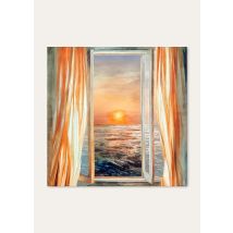 Loro Piana - Lp Ricordi D'estate Il Tramonto Fld90 Silk Twill, Woman, Beige/Orange, Size: NR
