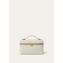 Loro Piana - Extra Pocket L27 Natural Canvas/rndd Lthr, Woman, Natural/Almond Tree/Sun Gold, Size: NR