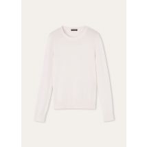 Loro Piana - Piuma Crewneck Sweater Top Cash Gg 18, Frau, White, Größe: 42