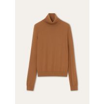 Loro Piana - Vicuna Iconic Turtleneck Sweater Gg 33, Frau, Natural Dark Vicuna, Größe: 42