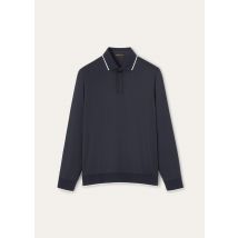 Loro Piana - Polo Ml Waitaki Jersey Lightest Wish, Man, Navy Blue, Size: XL