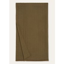 Loro Piana - Maxi Stola Cash Crest Jacquard, Woman, Fern Meadow, Size: NR