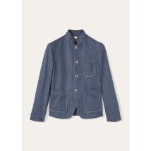 Loro Piana - Spagna Mini Sb Jacket Denim Flower, Woman, Surge Blue, Size: 38
