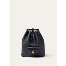 Loro Piana - Extra Drawstring Backpack L27 Tender Calf, Donna, Blue Navy/Sun Gold, Taglia: NR