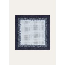 Loro Piana - Loro Piana Cornice Di Cardi Foulard 60 Wool, Man, Dream Blue/Navy Blue/Blue Quartz, Size: NR