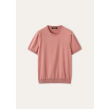 Loro Piana - Ice Wish Ss Crewneck Sweater Cotton Gg 18, Woman, Lilac Breeze, Size: 44