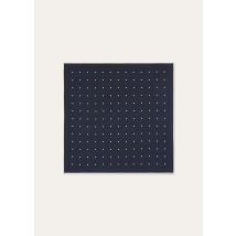 Loro Piana - Loro Piana Pois Foulard 41 Silk Twill, Man, Blue Navy/White, Size: NR
