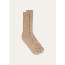 Loro Piana - Meina Socks Cotton Gg 10, Man, Sand Dollar, Size: M