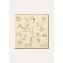 Loro Piana - Loro Piana Heritage Foulard 60 Silk Twill, Woman, Pale Yellow/Dark Brown/Kummel, Size: NR