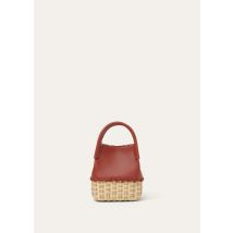 Loro Piana - Bale Micro Wicker/rounded Leather, Woman, Malt/Deep Kummel/Sun Gold, Size: NR