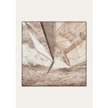 Loro Piana - Loro Piana Storm System Foulard 90 Wool, Man, Sepia Tint/Pinecone Brown/Ivory, Size: NR