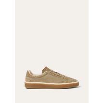 Loro Piana - Tennis Walk Suede Nabuk Alligator, Femme, Tundra, Taille: 40,5
