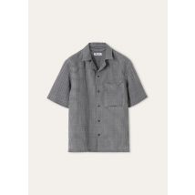 Loro Piana - Federico Ss Shirt Sestieri Linen, Uomo, Ivory and Blue Tiles, Taglia: XL