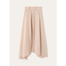 Loro Piana - Petra Skirt Summer Linen Crepe Natte', Woman, Pink Feather, Size: 36