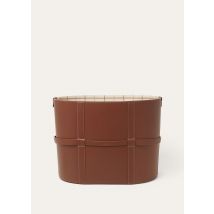Loro Piana - Soft Basket L Leather, Intense Espresso/Tartan, Größe: NR