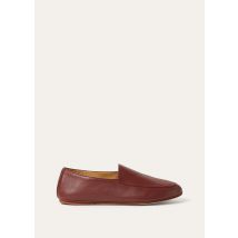 Loro Piana - Anton Walk Loafer Soft Lambskin, Woman, Old Mahogany, Size: 39,5