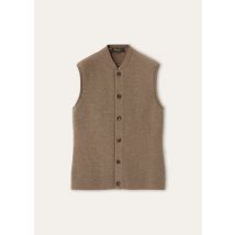Loro Piana - Loro Vest Recycled Cash Gg 7, Grain Brown Melange, Size: 6
